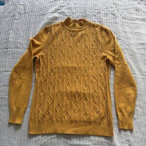 Carolyn Taylor Women's Sweater Pull Over Mustard Yellow Size PS Long Sleeve D211